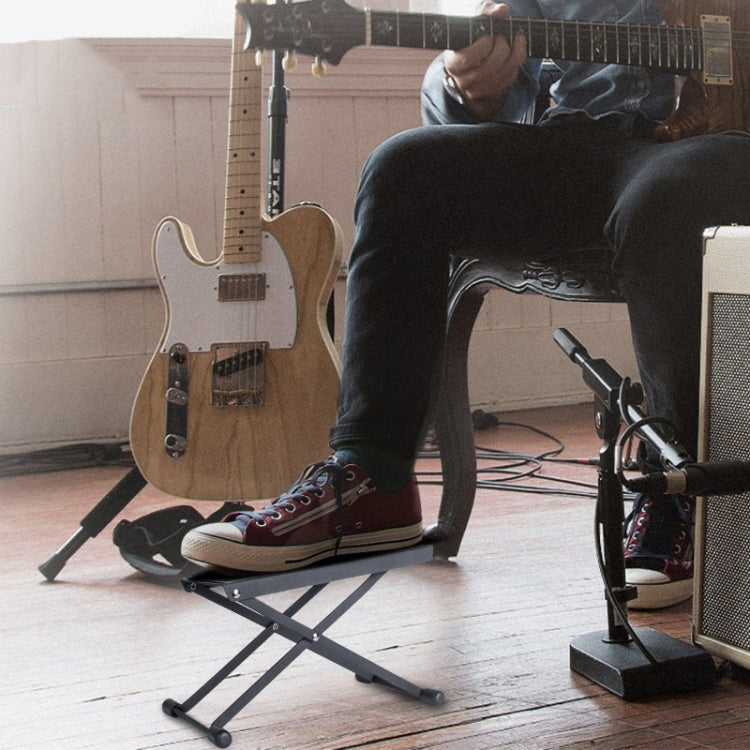 Pedale per chitarra con pannello antiscivolo, poggiapiedi regolabile a 6 velocità, 6-speed