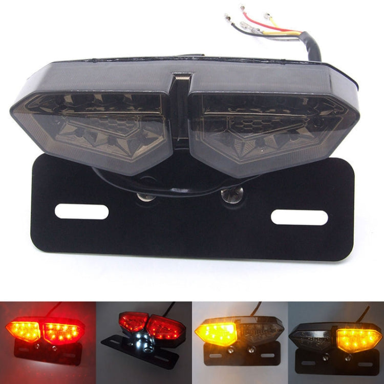 Fanale posteriore a LED modificato multifunzione per moto con luce integrata di freno e sterzo, Brake And Steering Integrated Light