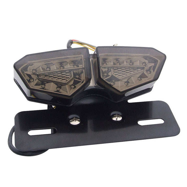 Fanale posteriore a LED modificato multifunzione per moto con luce integrata di freno e sterzo, Brake And Steering Integrated Light