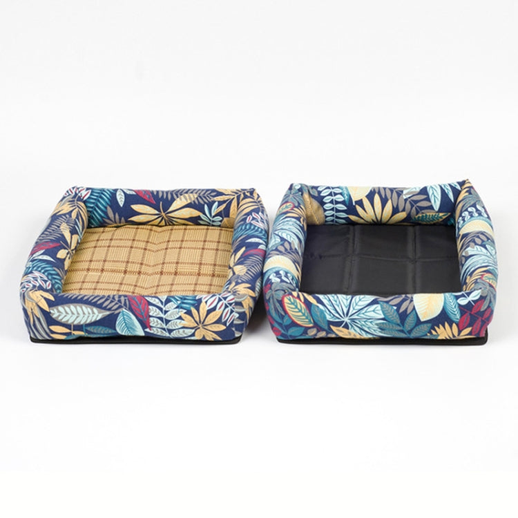 Cuccia per animali domestici con tappetino laterale non rimovibile per animali domestici estivi, S 45X35X6cm, M 53X40X6cm, L 65X55X8cm, XL 83X66X8cm