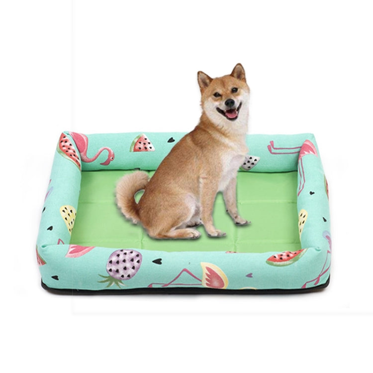 Cuccia per animali domestici con tappetino laterale non rimovibile per animali domestici estivi, S 45X35X6cm, M 53X40X6cm, L 65X55X8cm, XL 83X66X8cm