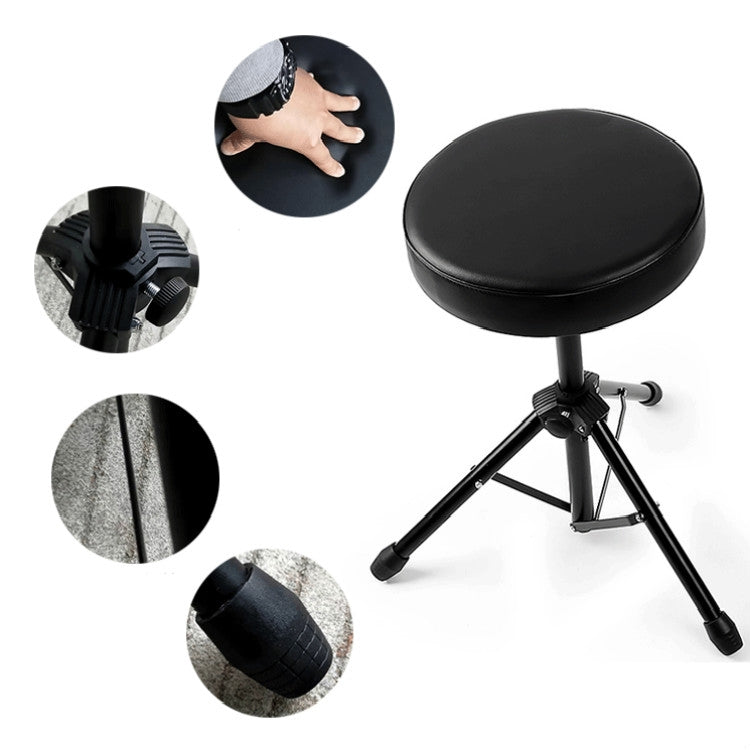 Panca universale per strumenti musicali con staffa in metallo, sgabello rotondo, Lift Round Stool