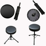 Panca universale per strumenti musicali con staffa in metallo, sgabello rotondo, Lift Round Stool