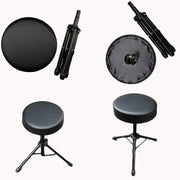 Panca universale per strumenti musicali con staffa in metallo, sgabello rotondo, Lift Round Stool