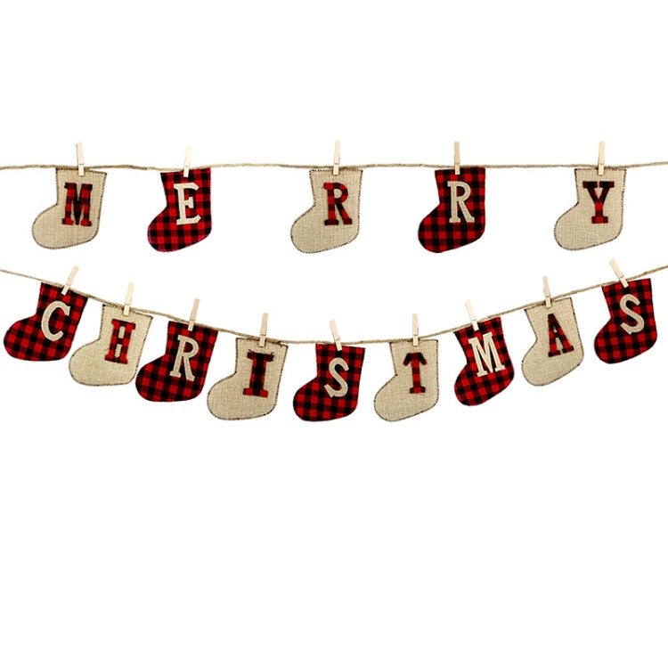 Banner natalizio BUON NATALE Decorazione natalizia Bandiera Ciondolo natalizio, MERRY CHRISTMAS Flag