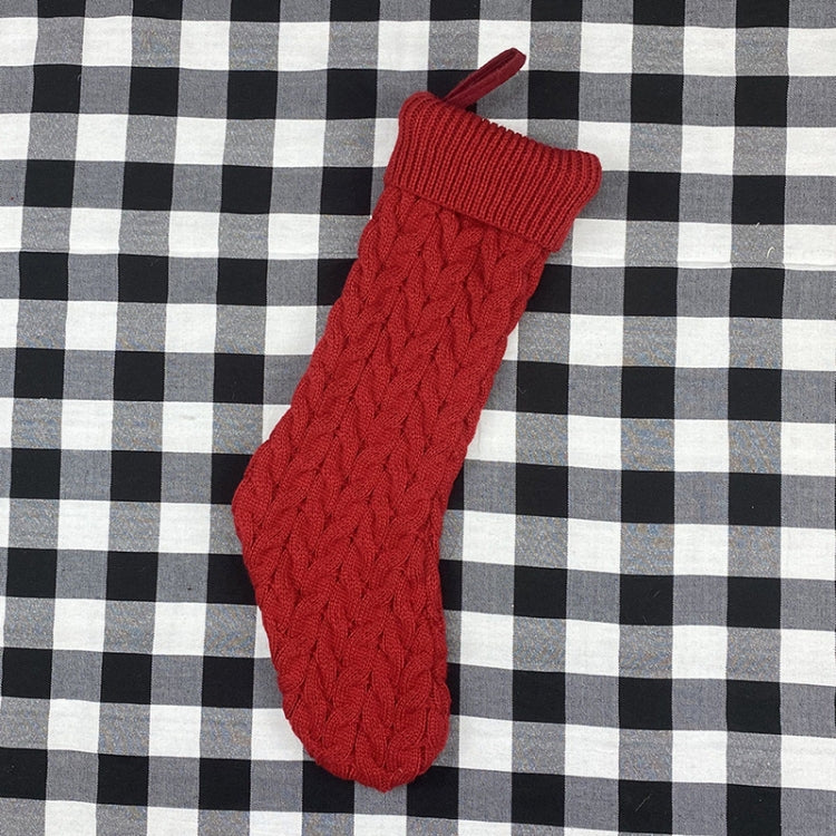Sacchetti regalo in lana lavorati a maglia Calzini natalizi Ornamenti pendenti natalizi