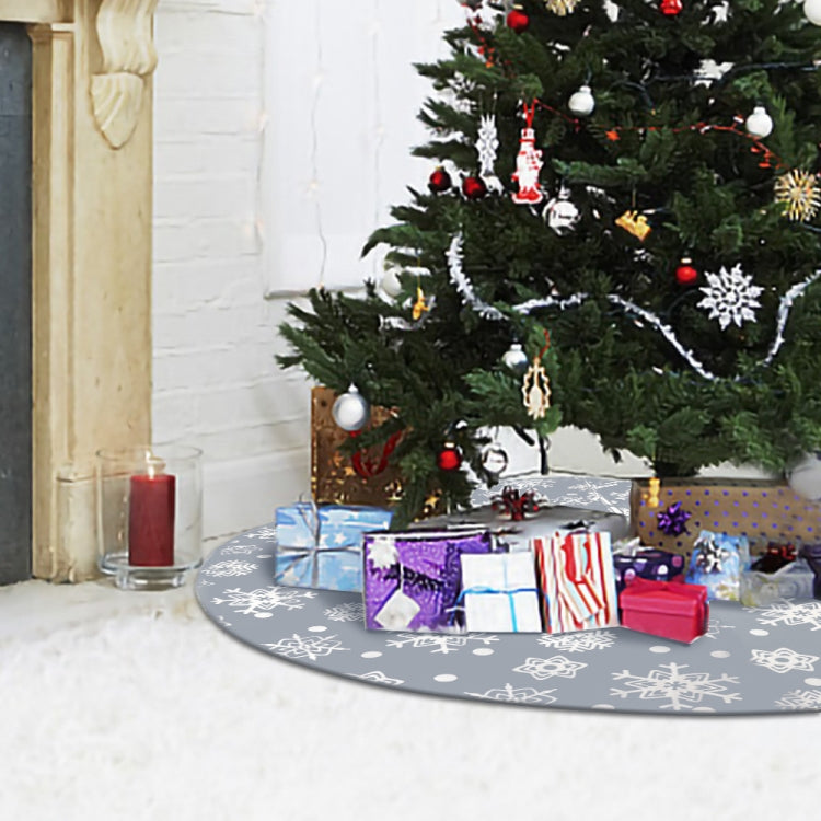 Decorazioni natalizie Gonna per albero di fiocchi di neve Decorazione per accessori per albero di Natale, Snowflake Tree Skirt