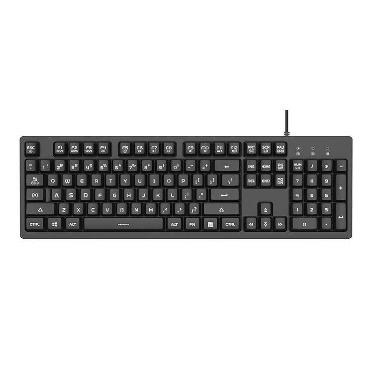 Ajazz DKS100 Tastiera meccanica con 104 tasti per ufficio, gioco luminoso, asse da tè, lunghezza cavo: 1,5 m, Black, Cherry Blossom Powder, Orange