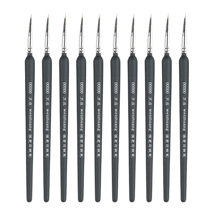 WeiZhuang Hook Line Pen Pittura Acquerello dipinto a mano Lupo Menta Hook Line Pen Pittura Tratto Pennello a linea sottile, 10 PCS 00000 Dark Blue, 10 PCS 000 Dark Blue, 10 PCS 00 Dark Blue, 10 PCS 0 Dark Blue, 10 PCS 1 Dark Blue, 10 PCS 2 Dark Blue   ...