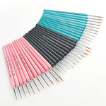 WeiZhuang Hook Line Pen Pittura Acquerello dipinto a mano Lupo Menta Hook Line Pen Pittura Tratto Pennello a linea sottile, 10 PCS 00000 Dark Blue, 10 PCS 000 Dark Blue, 10 PCS 00 Dark Blue, 10 PCS 0 Dark Blue, 10 PCS 1 Dark Blue, 10 PCS 2 Dark Blue   ...