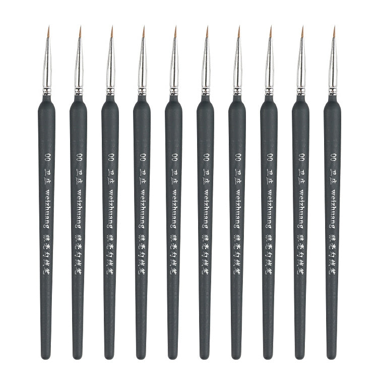 WeiZhuang Hook Line Pen Pittura Acquerello dipinto a mano Lupo Menta Hook Line Pen Pittura Tratto Pennello a linea sottile, 10 PCS 00000 Dark Blue, 10 PCS 000 Dark Blue, 10 PCS 00 Dark Blue, 10 PCS 0 Dark Blue, 10 PCS 1 Dark Blue, 10 PCS 2 Dark Blue   ...