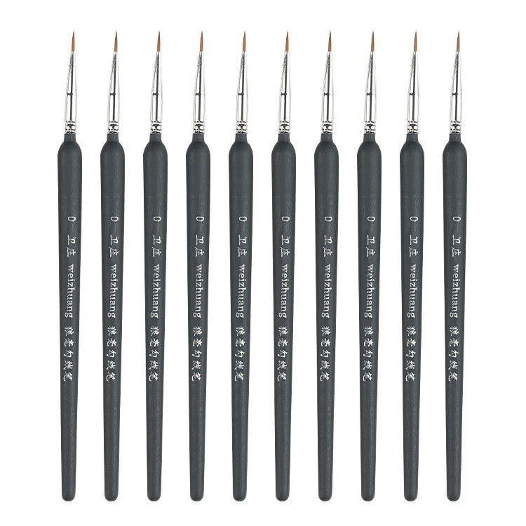 WeiZhuang Hook Line Pen Pittura Acquerello dipinto a mano Lupo Menta Hook Line Pen Pittura Tratto Pennello a linea sottile, 10 PCS 00000 Dark Blue, 10 PCS 000 Dark Blue, 10 PCS 00 Dark Blue, 10 PCS 0 Dark Blue, 10 PCS 1 Dark Blue, 10 PCS 2 Dark Blue   ...
