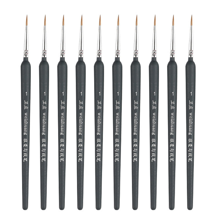WeiZhuang Hook Line Pen Pittura Acquerello dipinto a mano Lupo Menta Hook Line Pen Pittura Tratto Pennello a linea sottile, 10 PCS 00000 Dark Blue, 10 PCS 000 Dark Blue, 10 PCS 00 Dark Blue, 10 PCS 0 Dark Blue, 10 PCS 1 Dark Blue, 10 PCS 2 Dark Blue   ...