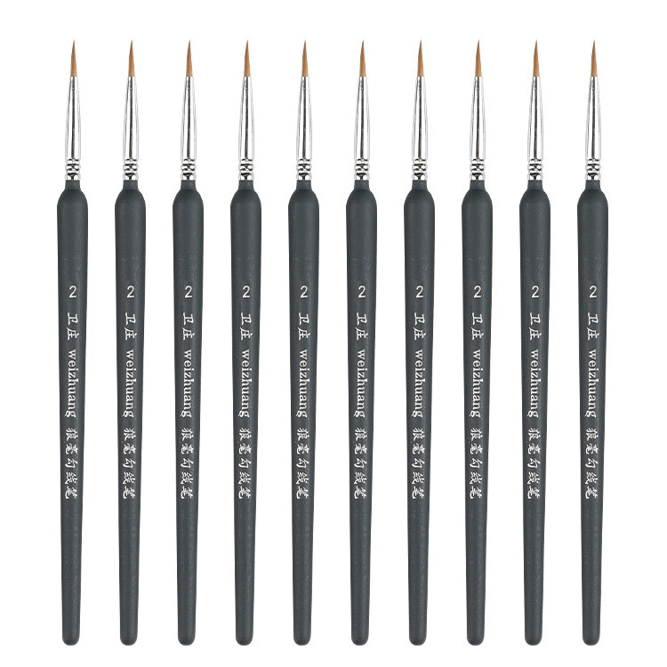 WeiZhuang Hook Line Pen Pittura Acquerello dipinto a mano Lupo Menta Hook Line Pen Pittura Tratto Pennello a linea sottile, 10 PCS 00000 Dark Blue, 10 PCS 000 Dark Blue, 10 PCS 00 Dark Blue, 10 PCS 0 Dark Blue, 10 PCS 1 Dark Blue, 10 PCS 2 Dark Blue   ...