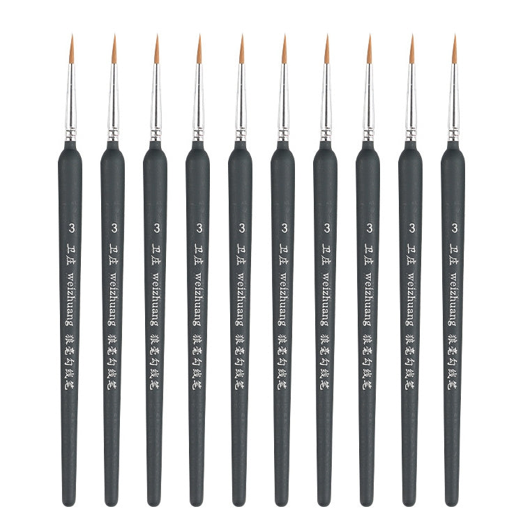 WeiZhuang Hook Line Pen Pittura Acquerello dipinto a mano Lupo Menta Hook Line Pen Pittura Tratto Pennello a linea sottile, 10 PCS 00000 Dark Blue, 10 PCS 000 Dark Blue, 10 PCS 00 Dark Blue, 10 PCS 0 Dark Blue, 10 PCS 1 Dark Blue, 10 PCS 2 Dark Blue   ...