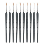 WeiZhuang Hook Line Pen Pittura Acquerello dipinto a mano Lupo Menta Hook Line Pen Pittura Tratto Pennello a linea sottile, 10 PCS 00000 Dark Blue, 10 PCS 000 Dark Blue, 10 PCS 00 Dark Blue, 10 PCS 0 Dark Blue, 10 PCS 1 Dark Blue, 10 PCS 2 Dark Blue   ...
