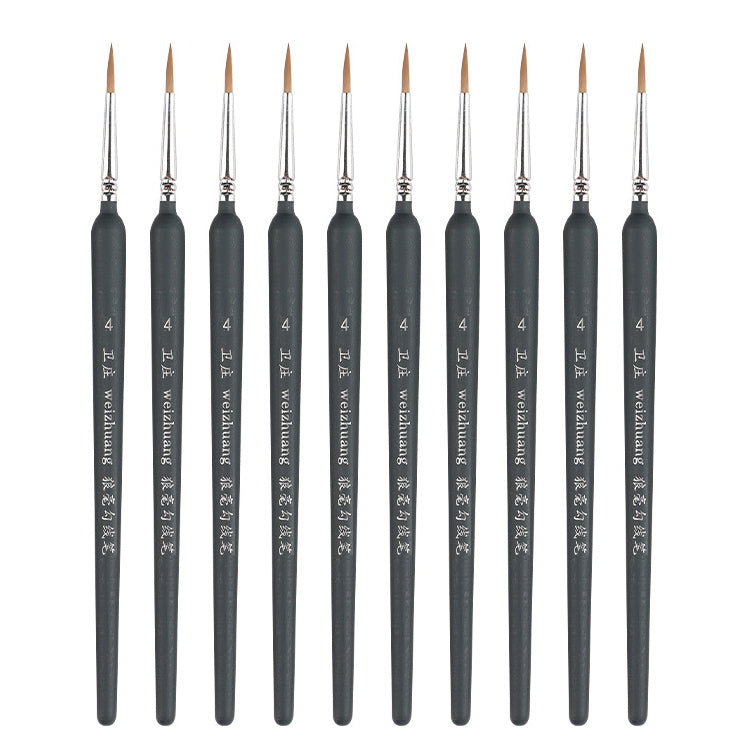 WeiZhuang Hook Line Pen Pittura Acquerello dipinto a mano Lupo Menta Hook Line Pen Pittura Tratto Pennello a linea sottile, 10 PCS 00000 Dark Blue, 10 PCS 000 Dark Blue, 10 PCS 00 Dark Blue, 10 PCS 0 Dark Blue, 10 PCS 1 Dark Blue, 10 PCS 2 Dark Blue   ...