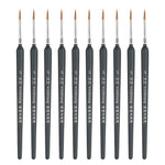 WeiZhuang Hook Line Pen Pittura Acquerello dipinto a mano Lupo Menta Hook Line Pen Pittura Tratto Pennello a linea sottile, 10 PCS 00000 Dark Blue, 10 PCS 000 Dark Blue, 10 PCS 00 Dark Blue, 10 PCS 0 Dark Blue, 10 PCS 1 Dark Blue, 10 PCS 2 Dark Blue   ...