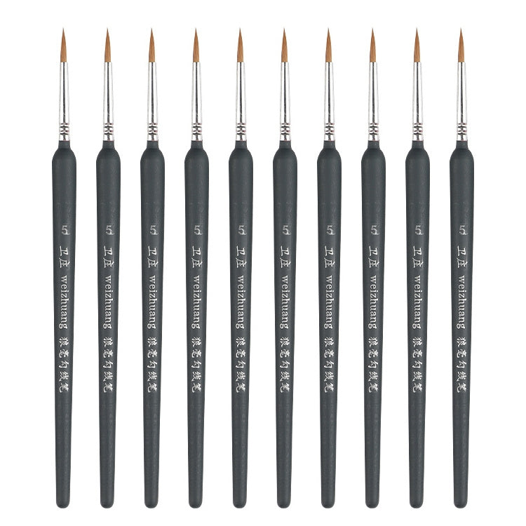 WeiZhuang Hook Line Pen Pittura Acquerello dipinto a mano Lupo Menta Hook Line Pen Pittura Tratto Pennello a linea sottile, 10 PCS 00000 Dark Blue, 10 PCS 000 Dark Blue, 10 PCS 00 Dark Blue, 10 PCS 0 Dark Blue, 10 PCS 1 Dark Blue, 10 PCS 2 Dark Blue   ...