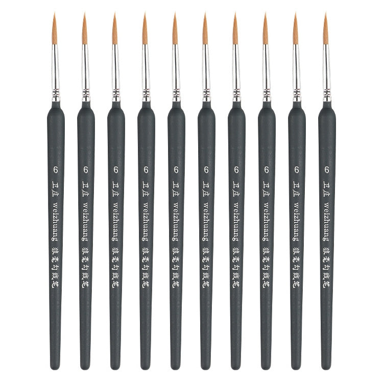 WeiZhuang Hook Line Pen Pittura Acquerello dipinto a mano Lupo Menta Hook Line Pen Pittura Tratto Pennello a linea sottile, 10 PCS 00000 Dark Blue, 10 PCS 000 Dark Blue, 10 PCS 00 Dark Blue, 10 PCS 0 Dark Blue, 10 PCS 1 Dark Blue, 10 PCS 2 Dark Blue   ...