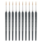 WeiZhuang Hook Line Pen Pittura Acquerello dipinto a mano Lupo Menta Hook Line Pen Pittura Tratto Pennello a linea sottile, 10 PCS 00000 Dark Blue, 10 PCS 000 Dark Blue, 10 PCS 00 Dark Blue, 10 PCS 0 Dark Blue, 10 PCS 1 Dark Blue, 10 PCS 2 Dark Blue   ...