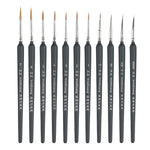 WeiZhuang Hook Line Pen Pittura Acquerello dipinto a mano Lupo Menta Hook Line Pen Pittura Tratto Pennello a linea sottile, 10 PCS 00000 Dark Blue, 10 PCS 000 Dark Blue, 10 PCS 00 Dark Blue, 10 PCS 0 Dark Blue, 10 PCS 1 Dark Blue, 10 PCS 2 Dark Blue   ...