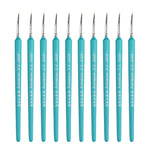 WeiZhuang Hook Line Pen Pittura Acquerello dipinto a mano Lupo Menta Hook Line Pen Pittura Tratto Pennello a linea sottile, 10 PCS 00000 Dark Blue, 10 PCS 000 Dark Blue, 10 PCS 00 Dark Blue, 10 PCS 0 Dark Blue, 10 PCS 1 Dark Blue, 10 PCS 2 Dark Blue   ...