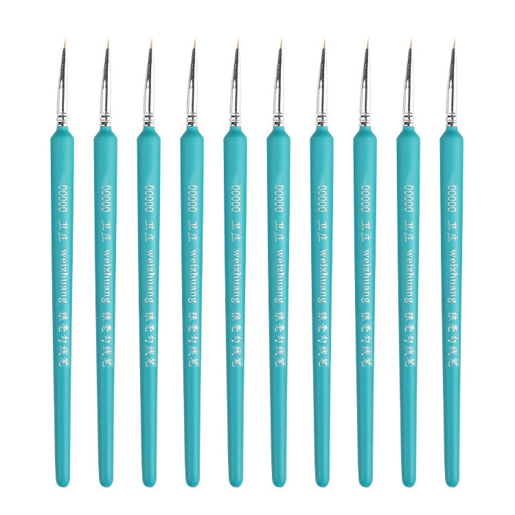WeiZhuang Hook Line Pen Pittura Acquerello dipinto a mano Lupo Menta Hook Line Pen Pittura Tratto Pennello a linea sottile, 10 PCS 00000 Dark Blue, 10 PCS 000 Dark Blue, 10 PCS 00 Dark Blue, 10 PCS 0 Dark Blue, 10 PCS 1 Dark Blue, 10 PCS 2 Dark Blue   ...
