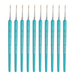 WeiZhuang Hook Line Pen Pittura Acquerello dipinto a mano Lupo Menta Hook Line Pen Pittura Tratto Pennello a linea sottile, 10 PCS 00000 Dark Blue, 10 PCS 000 Dark Blue, 10 PCS 00 Dark Blue, 10 PCS 0 Dark Blue, 10 PCS 1 Dark Blue, 10 PCS 2 Dark Blue   ...