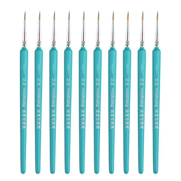WeiZhuang Hook Line Pen Pittura Acquerello dipinto a mano Lupo Menta Hook Line Pen Pittura Tratto Pennello a linea sottile, 10 PCS 00000 Dark Blue, 10 PCS 000 Dark Blue, 10 PCS 00 Dark Blue, 10 PCS 0 Dark Blue, 10 PCS 1 Dark Blue, 10 PCS 2 Dark Blue   ...