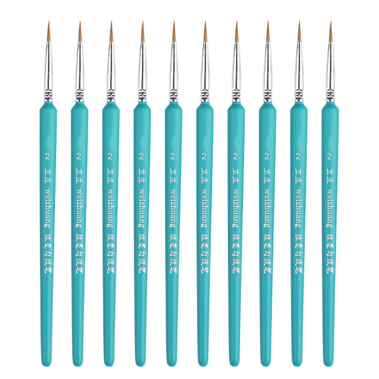 WeiZhuang Hook Line Pen Pittura Acquerello dipinto a mano Lupo Menta Hook Line Pen Pittura Tratto Pennello a linea sottile, 10 PCS 00000 Dark Blue, 10 PCS 000 Dark Blue, 10 PCS 00 Dark Blue, 10 PCS 0 Dark Blue, 10 PCS 1 Dark Blue, 10 PCS 2 Dark Blue   ...