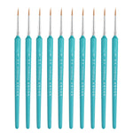WeiZhuang Hook Line Pen Pittura Acquerello dipinto a mano Lupo Menta Hook Line Pen Pittura Tratto Pennello a linea sottile, 10 PCS 00000 Dark Blue, 10 PCS 000 Dark Blue, 10 PCS 00 Dark Blue, 10 PCS 0 Dark Blue, 10 PCS 1 Dark Blue, 10 PCS 2 Dark Blue   ...