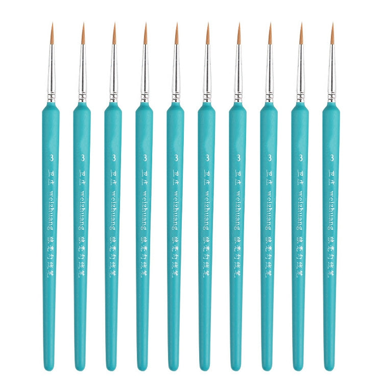 WeiZhuang Hook Line Pen Pittura Acquerello dipinto a mano Lupo Menta Hook Line Pen Pittura Tratto Pennello a linea sottile, 10 PCS 00000 Dark Blue, 10 PCS 000 Dark Blue, 10 PCS 00 Dark Blue, 10 PCS 0 Dark Blue, 10 PCS 1 Dark Blue, 10 PCS 2 Dark Blue   ...