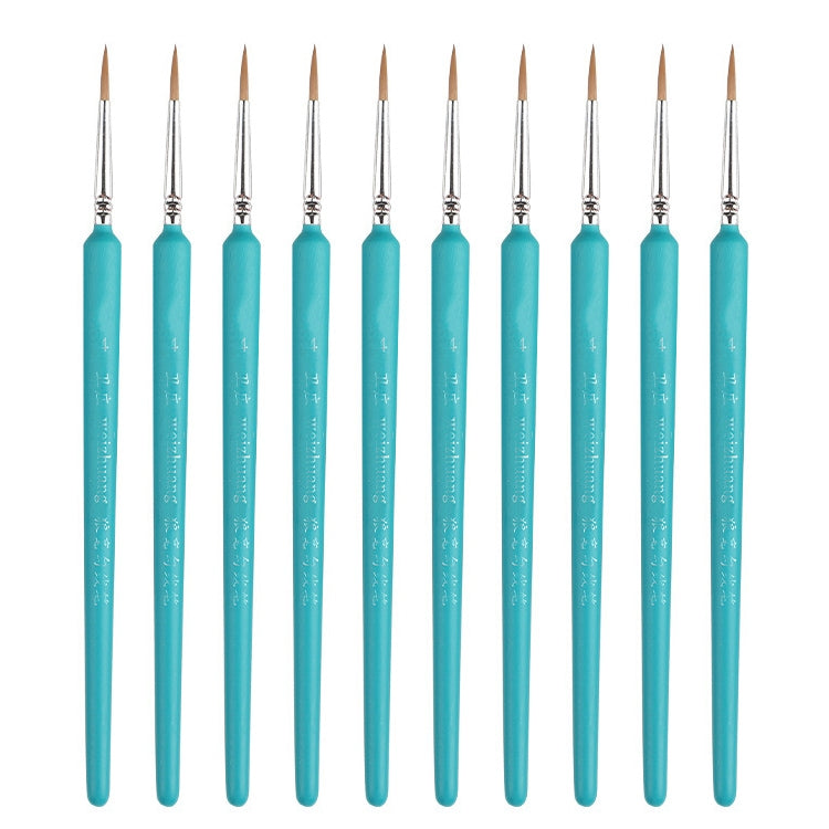 WeiZhuang Hook Line Pen Pittura Acquerello dipinto a mano Lupo Menta Hook Line Pen Pittura Tratto Pennello a linea sottile, 10 PCS 00000 Dark Blue, 10 PCS 000 Dark Blue, 10 PCS 00 Dark Blue, 10 PCS 0 Dark Blue, 10 PCS 1 Dark Blue, 10 PCS 2 Dark Blue   ...