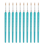 WeiZhuang Hook Line Pen Pittura Acquerello dipinto a mano Lupo Menta Hook Line Pen Pittura Tratto Pennello a linea sottile, 10 PCS 00000 Dark Blue, 10 PCS 000 Dark Blue, 10 PCS 00 Dark Blue, 10 PCS 0 Dark Blue, 10 PCS 1 Dark Blue, 10 PCS 2 Dark Blue   ...