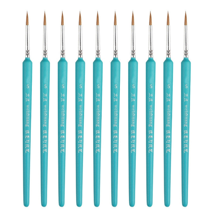 WeiZhuang Hook Line Pen Pittura Acquerello dipinto a mano Lupo Menta Hook Line Pen Pittura Tratto Pennello a linea sottile, 10 PCS 00000 Dark Blue, 10 PCS 000 Dark Blue, 10 PCS 00 Dark Blue, 10 PCS 0 Dark Blue, 10 PCS 1 Dark Blue, 10 PCS 2 Dark Blue   ...