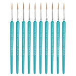 WeiZhuang Hook Line Pen Pittura Acquerello dipinto a mano Lupo Menta Hook Line Pen Pittura Tratto Pennello a linea sottile, 10 PCS 00000 Dark Blue, 10 PCS 000 Dark Blue, 10 PCS 00 Dark Blue, 10 PCS 0 Dark Blue, 10 PCS 1 Dark Blue, 10 PCS 2 Dark Blue   ...