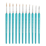 WeiZhuang Hook Line Pen Pittura Acquerello dipinto a mano Lupo Menta Hook Line Pen Pittura Tratto Pennello a linea sottile, 10 PCS 00000 Dark Blue, 10 PCS 000 Dark Blue, 10 PCS 00 Dark Blue, 10 PCS 0 Dark Blue, 10 PCS 1 Dark Blue, 10 PCS 2 Dark Blue   ...
