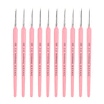 WeiZhuang Hook Line Pen Pittura Acquerello dipinto a mano Lupo Menta Hook Line Pen Pittura Tratto Pennello a linea sottile, 10 PCS 00000 Pink, 10 PCS 000 Pink, 10 PCS 00 Pink, 10 PCS 0 Pink, 10 PCS 1 Pink, 10 PCS 2 Pink, 10 PCS 3 Pink, 10 PCS 4 Pink   ...