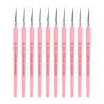 WeiZhuang Hook Line Pen Pittura Acquerello dipinto a mano Lupo Menta Hook Line Pen Pittura Tratto Pennello a linea sottile, 10 PCS 00000 Pink, 10 PCS 000 Pink, 10 PCS 00 Pink, 10 PCS 0 Pink, 10 PCS 1 Pink, 10 PCS 2 Pink, 10 PCS 3 Pink, 10 PCS 4 Pink   ...