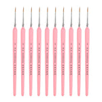 WeiZhuang Hook Line Pen Pittura Acquerello dipinto a mano Lupo Menta Hook Line Pen Pittura Tratto Pennello a linea sottile, 10 PCS 00000 Pink, 10 PCS 000 Pink, 10 PCS 00 Pink, 10 PCS 0 Pink, 10 PCS 1 Pink, 10 PCS 2 Pink, 10 PCS 3 Pink, 10 PCS 4 Pink   ...