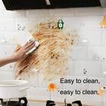 Adesivo autoadesivo resistente all'olio per cappa da cucina, 5 pezzi, Transparent Type, Aluminum Foil Type