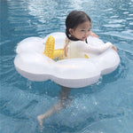 Salvagente gonfiabile per bambini con anello per il nuoto, anello per il fiore del sole, con cuscino, Sun Flower Seat Ring