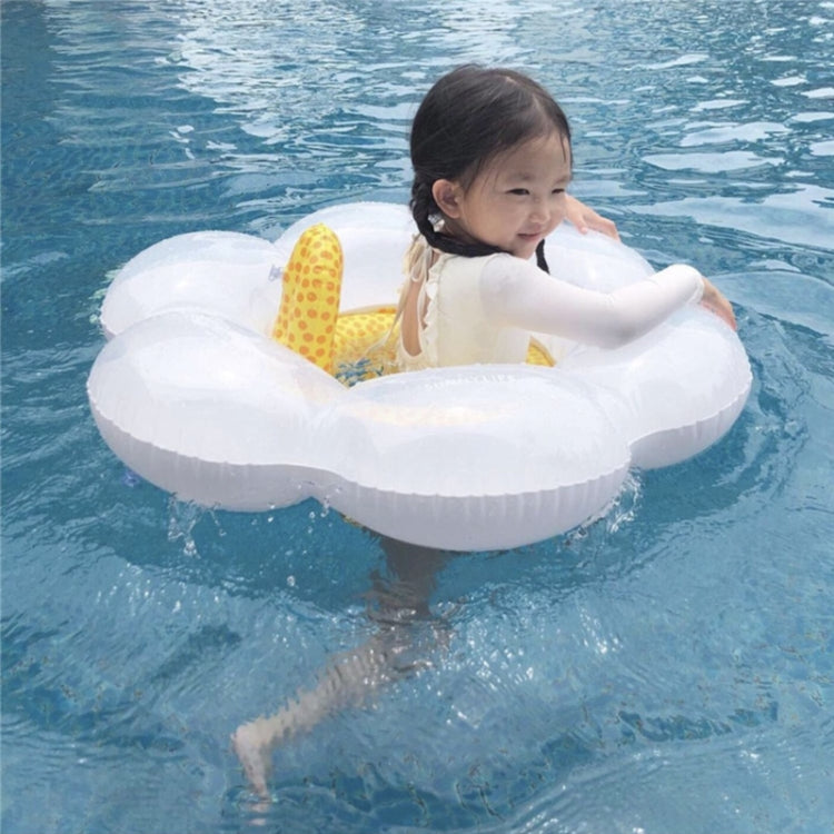 Salvagente gonfiabile per bambini con anello per il nuoto, anello per il fiore del sole, con cuscino, Sun Flower Seat Ring