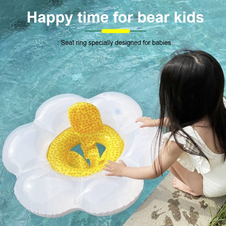 Salvagente gonfiabile per bambini con anello per il nuoto, anello per il fiore del sole, con cuscino, Sun Flower Seat Ring