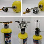 2 PCS Adattatore per serbatoio di gas propano da campeggio Convertitore per stufa da esterno Accessori per connettori per stufa da esterno Interfaccia standard USA