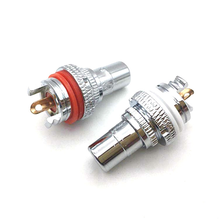 4 PC CMC Rame RCA Femmina Amplificatore di potenza audio Terminale presa audio AV Lotus, Sand Gold Plated, Copper Plated, Rhodium Plated