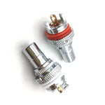 4 PC CMC Rame RCA Femmina Amplificatore di potenza audio Terminale presa audio AV Lotus, Sand Gold Plated, Copper Plated, Rhodium Plated