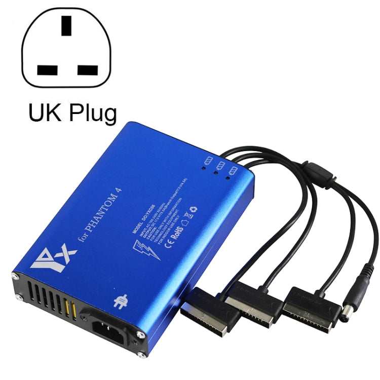 Per DJI Phantom 4 Pro Advanced+ Caricabatterie Caricatore controller batteria intelligente hub 4 in 1, US Plug, EU Plug, UK Plug, AU Plug