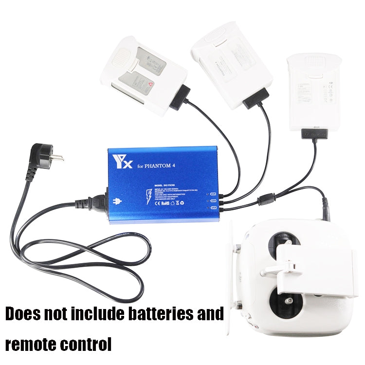 Per DJI Phantom 4 Pro Advanced+ Caricabatterie Caricatore controller batteria intelligente hub 4 in 1, US Plug, EU Plug, UK Plug, AU Plug